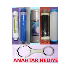 5 Li Filtre Seti Su Arıtma Cihazları İçin Kaliteli Anahtar Hediye 5 Li Filtre Seti Su Arıtma Cihazları İçin Kaliteli Anahtar Hediye