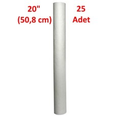 1 Mikron 25 Adet 20 inch Su Filtresi Sediment Filtre Tortu Filtre Su Arıtma