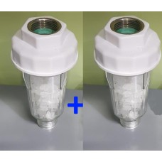 Kireç Önleyici Silifoz Filtre, giriş metal bağlantılı 2 Adet Çamaşır ve Bulaşık Su Arıtma